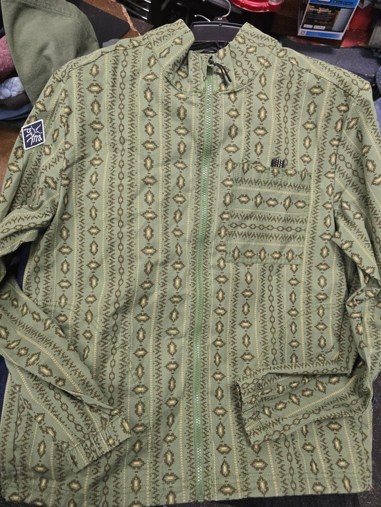 Prana Other - prAna Men'Small Geometric Shirt in Green & Brown Size Small